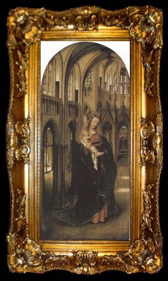 framed  Jan Van Eyck Madonna in a Church (mk08), ta009-2